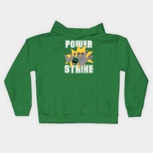 Power Strike! - Green Kids Hoodie